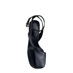 Ankle Strap Curved Heel Sandals
