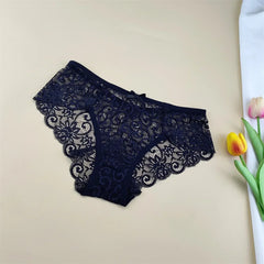 3PCS/Set Sexy Mid Rise Women Lace Panties