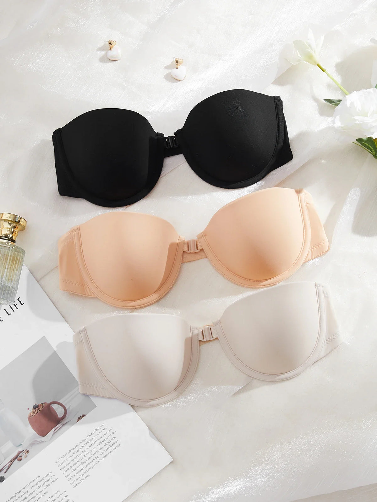 3PCS Summer Strapless Bra