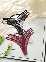 3PCS Women's Lace Thongs