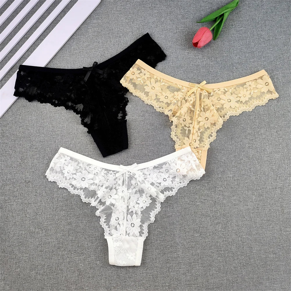 3Pcs Lace Sexy Panties