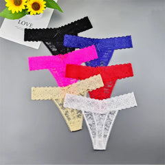 3pcs Sexy Lace Plus Size Women's Thong