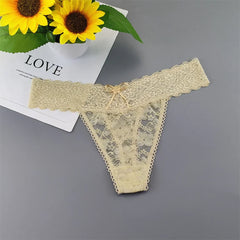 3pcs Sexy Lace Plus Size Women's Thong