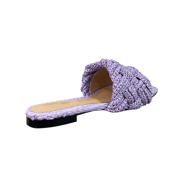 Braided Slippers Slides