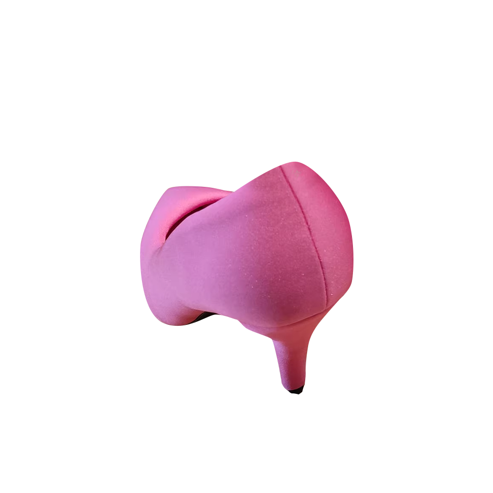 Satin Mid Heel Pumps