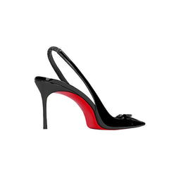 Bow Slingback Mid Heel Sandals - 6cm