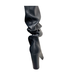 Fold Knee High Boots