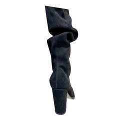 Fold Knee High Boots
