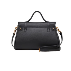 Metal Lock Buckled Tote Bag