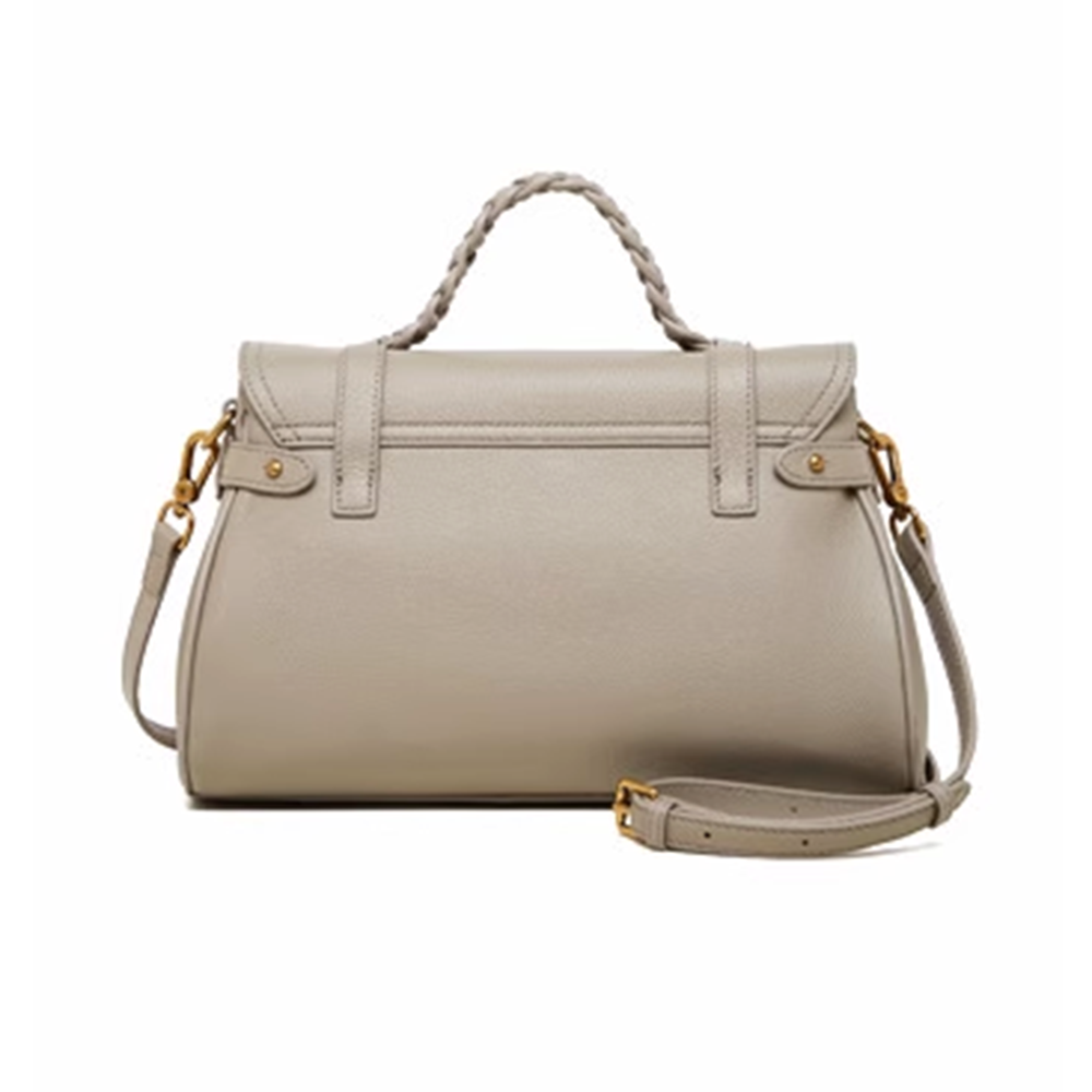 Metal Lock Buckled Tote Bag