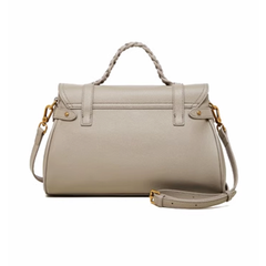 Metal Lock Buckled Tote Bag