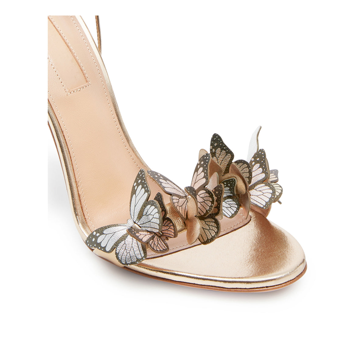 Butterfly Embellished Lace Up High Heel Sandals -