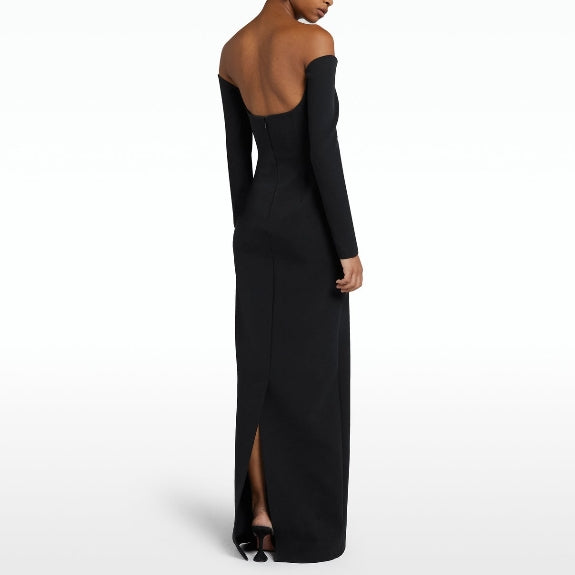 Off-Shoulder Maxi Evening Dress Gown