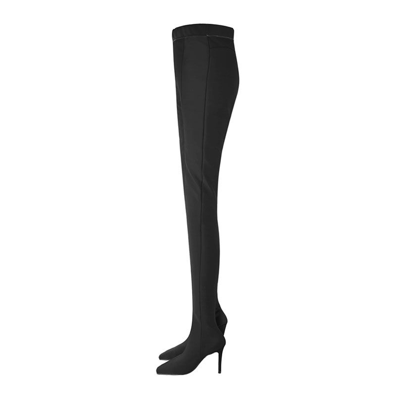 Pointed Toe High Heel Boots