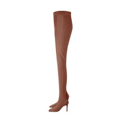 Pointed Toe High Heel Boots