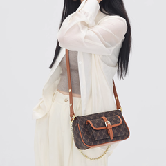 Printed Buckled Cross Body Bag