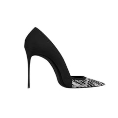 Sequinned Mid Heel Pumps - 8cm