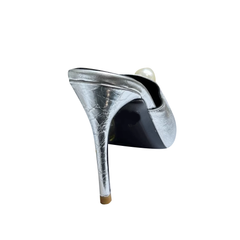 Pearl Embellished Mules Sandals