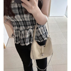 Ball Embellished Cross Body Bag