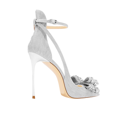 Diamante Bow High Heel Sandals - 10cm