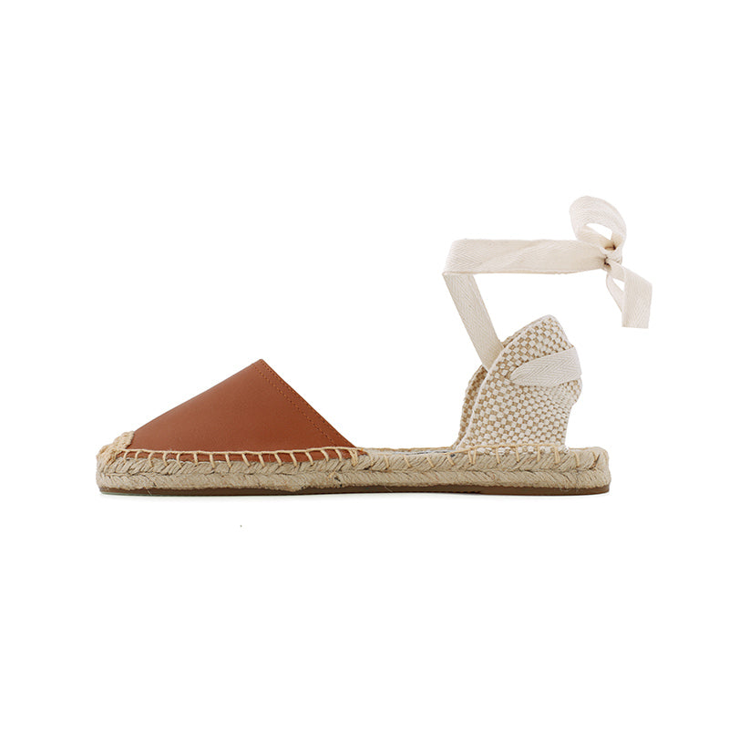 Lace Up Flat Sandals