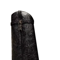Lock Detailed Knee High Boots