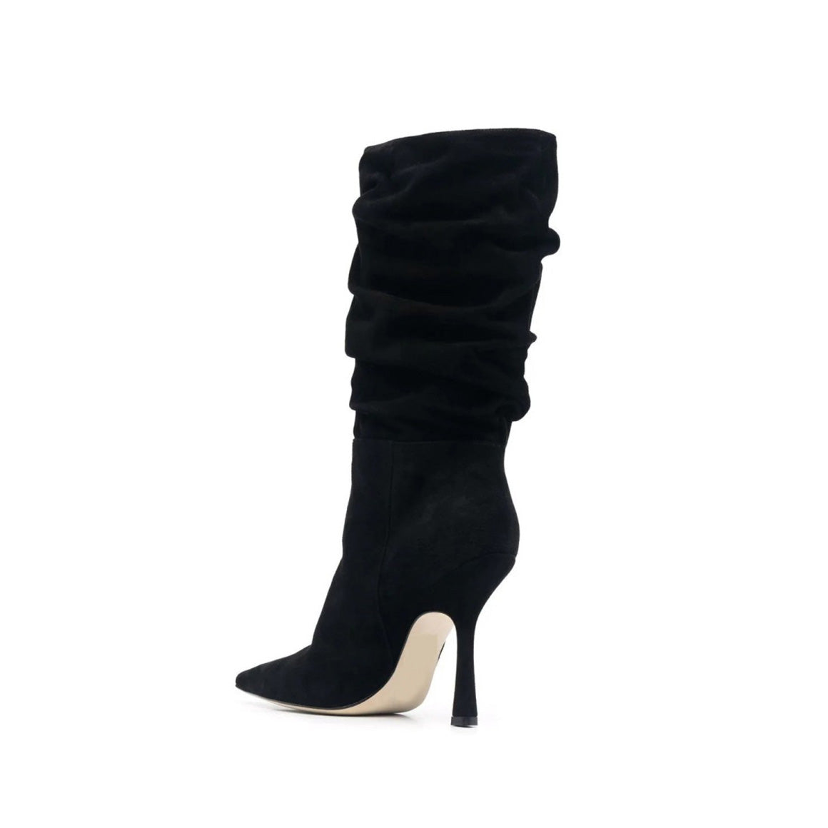 Stiletto Heel Suede Slouchy Ankle Boots