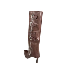 Buckled Knee High Boots