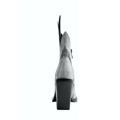 Diamante Block Heel Ankle Boots