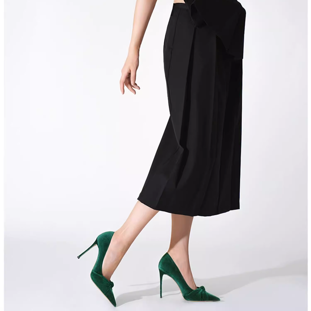 Fold Detailed High Heel Pumps - 10cm