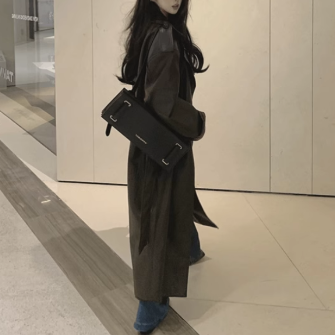 Leather Trench Coat
