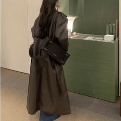 Leather Trench Coat