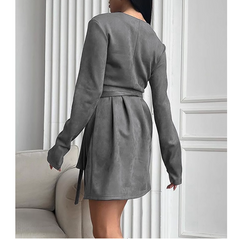Lace Up Mini Dress