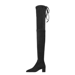 Lace Up Over The Knee Boots - 5.5cm