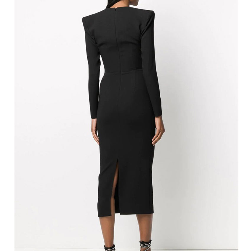Long Sleeves Evening Dress Gown