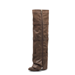 Buckled Knee High Boots