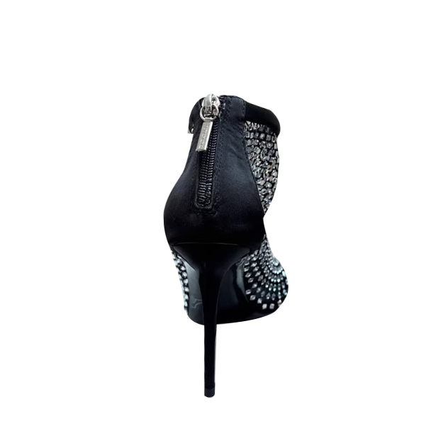 Diamante Mesh Ankle Boots
