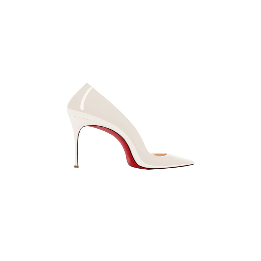 Patent Leather Mid Heel Pumps - 6cm