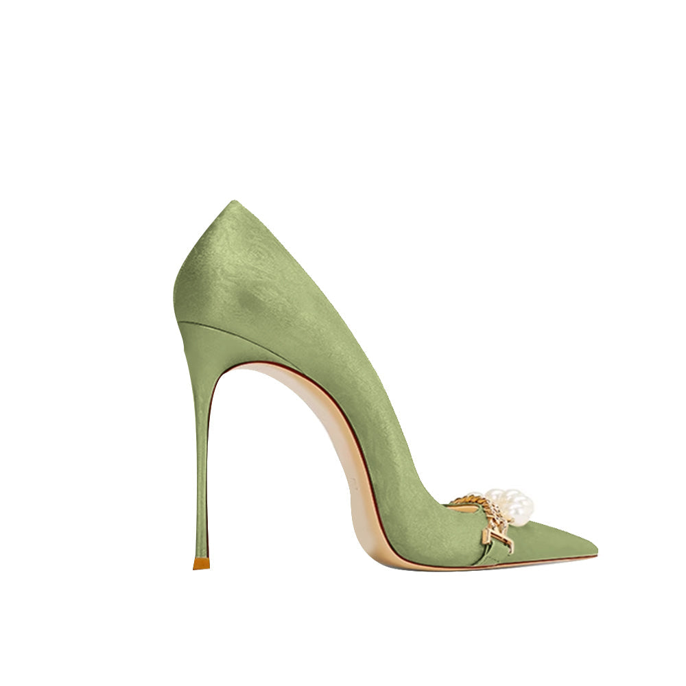 Pearl Mid Heels Pumps - 8cm