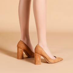 Block Heel Pumps - 8cm