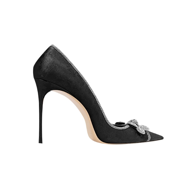 Diamante Stiletto Heel Pumps - 8cm