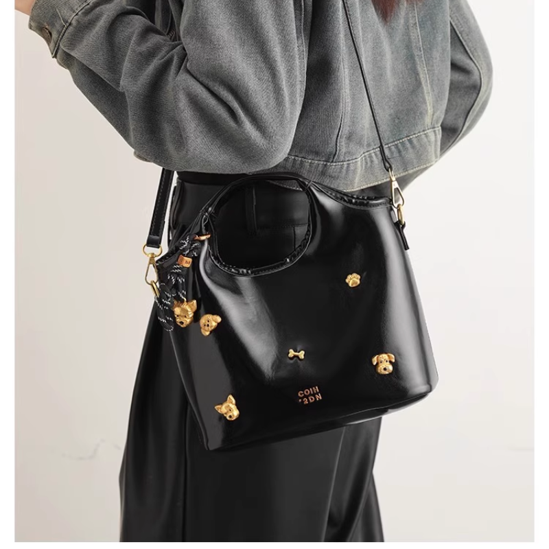 Dog Embellished Tote Bag