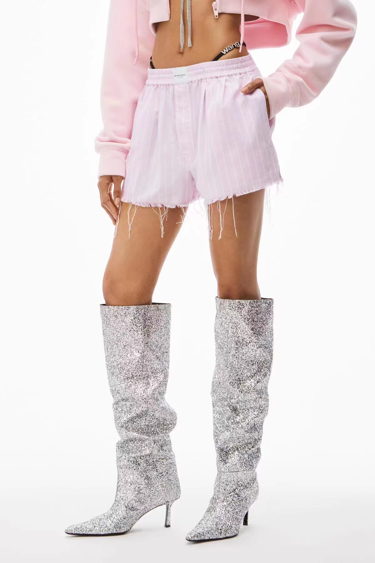 Kitten Heel Knee High Boots