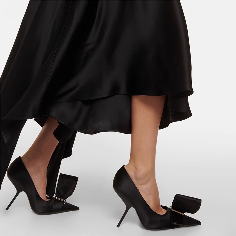 Bow High Heel Pumps