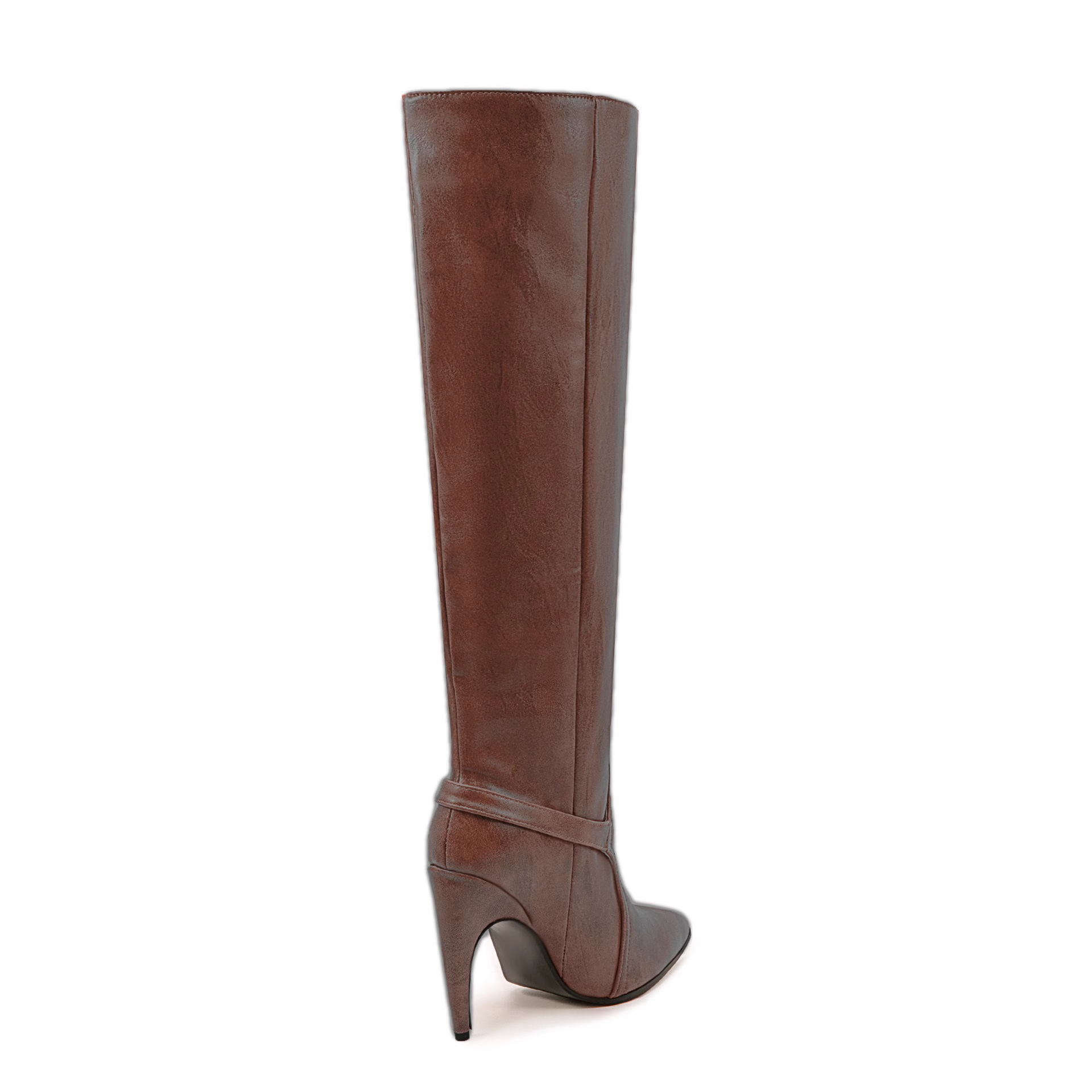 Metal Embellished Knee High Boots