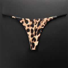 5PCS Leopard/Zebra/Camo/Solid Color Sexy Sports Cotton Thong
