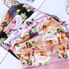 5PCS/Pack High Waisted Flower Panties