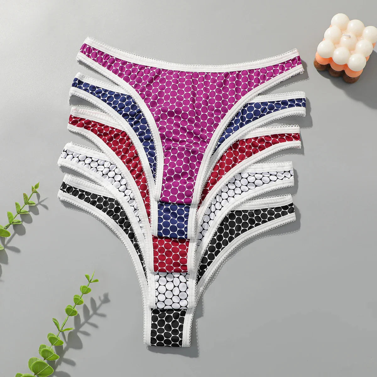 5Pcs Women's Seamless T-back G-String Panties