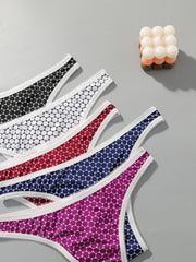 5Pcs Women's Seamless T-back G-String Panties