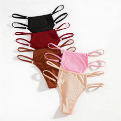 5pcs/pack Low Wasit Ribbed Sexy Women Panties